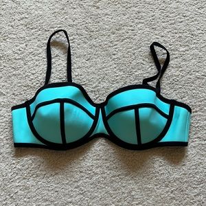 TRIANGL swimwear blue bikini top size XL
